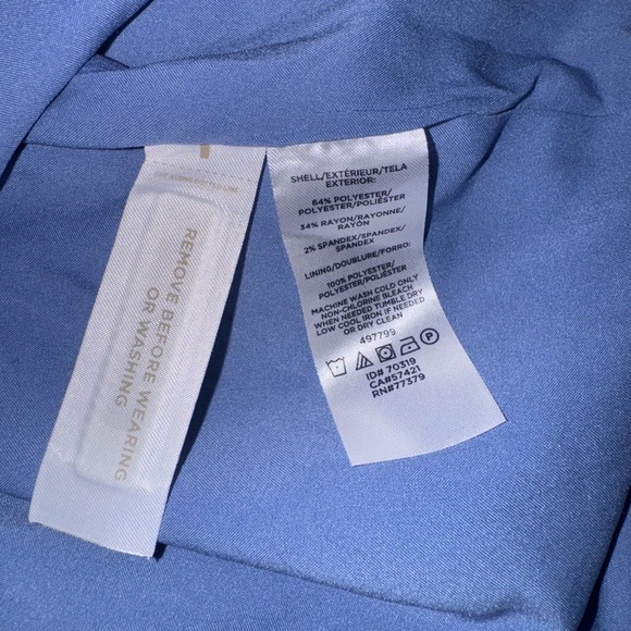 Ann Taylor Blue Pencil Skirt with Tie Front - Picture 7 of 9